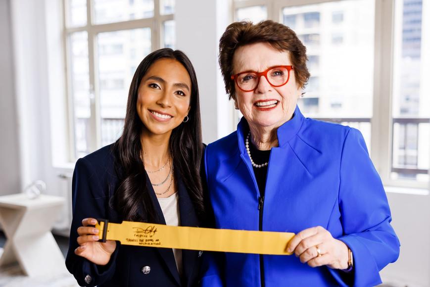 Billy Jean King and Diana Flores