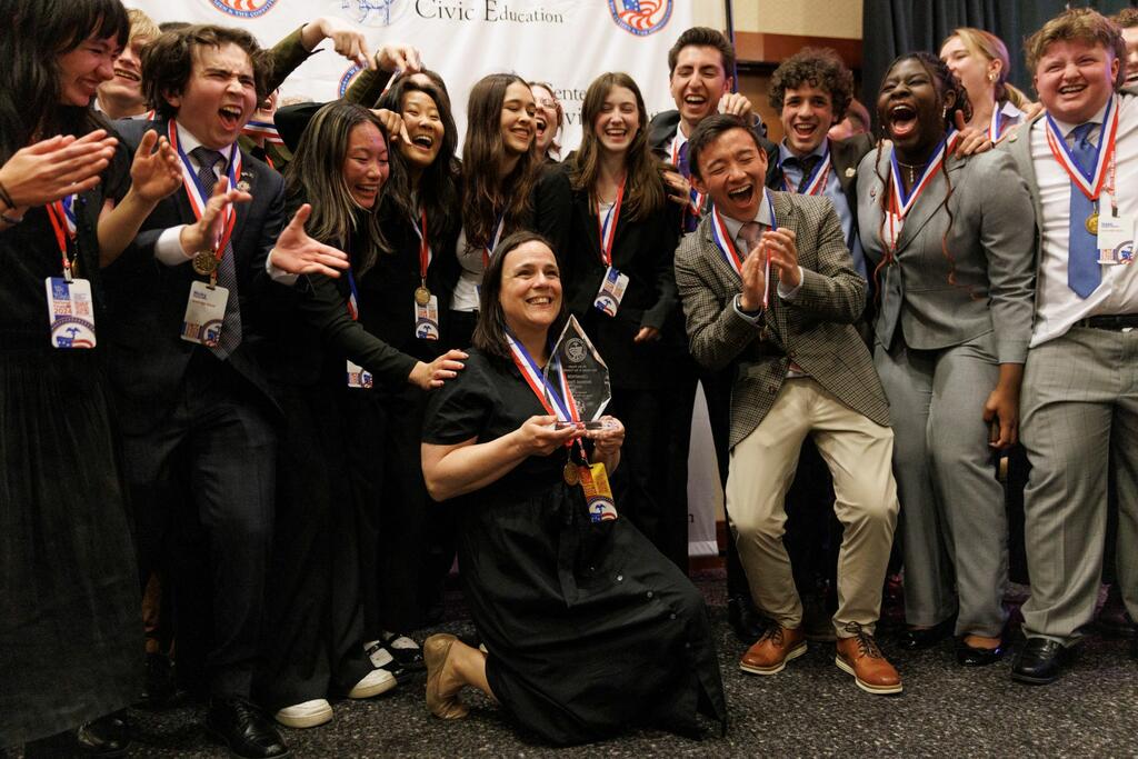 teens at a civics competition